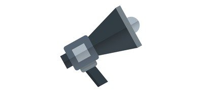 Image for Free Speaker Adverting Bullhorn Cricut SVG Design