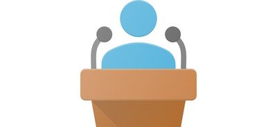 Image for Microphone Podium Politician Cricut SVG Design