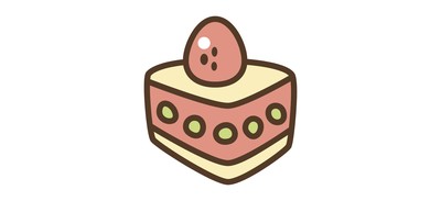 Image for Sponge Cake Cherry Cricut SVG Design