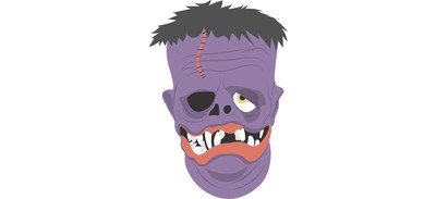 Image for Spooky Face Zombie Cricut SVG Design