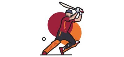 Image for Free Sport Game Batsman Cricut SVG Design