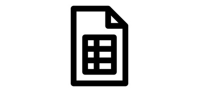 Image for Spreadsheet Document Report Cricut SVG Design