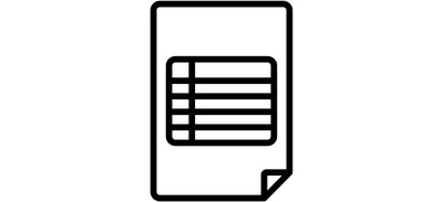 Image for Spreadsheet Data File Cricut SVG Design