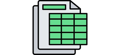 Image for Spreadsheet Table File Cricut SVG Design