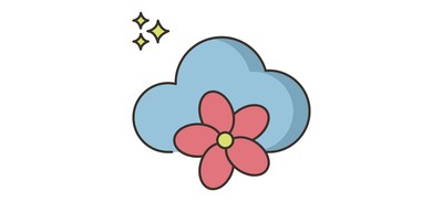 Image for Spring Cloud Flower Cricut SVG Design