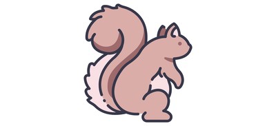 Image for Garden Squirrel Animal Cricut SVG Design