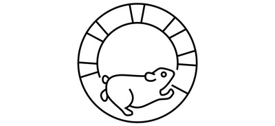 Image for Squirrel Hamster Wheel Cricut SVG Design