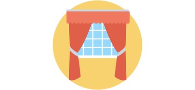 Image for Stage Curtain Window Cricut SVG Design