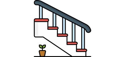 Image for Stairs Interior Steps Cricut SVG Design