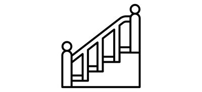 Image for Staircase Stair Well Stairs Up Cricut SVG Design