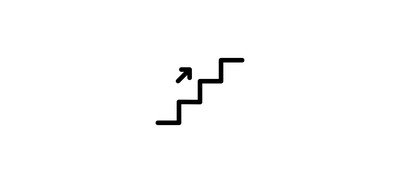 Image for Pictogram Stairs Up Cricut SVG Design