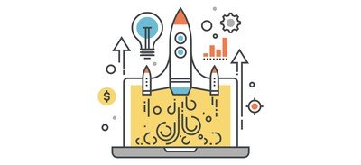 Image for Startup Launch Rocket Cricut SVG Design