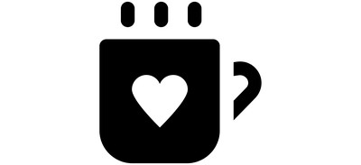 Image for Steaming Coffee Heart Cricut SVG Design