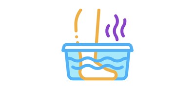 Image for Steaming Foot Bath Cricut SVG Design