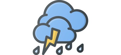 Image for Storm Rain Thunder Cricut SVG Design