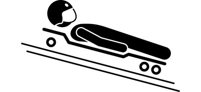 Image for Street Luge Luge Downhill Cricut SVG Design