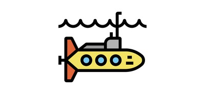 Image for Submarine Navigation Ocean Cricut SVG Design