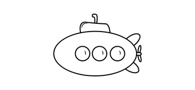 Image for Submarine Underwater Torpedo Undersea Cricut SVG Design