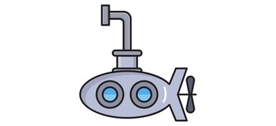 Image for Submarine Nautical Underwater Cricut SVG Design