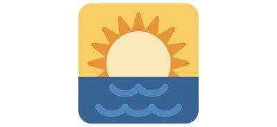 Image for Free Sunrise Over Sea Cricut SVG Design