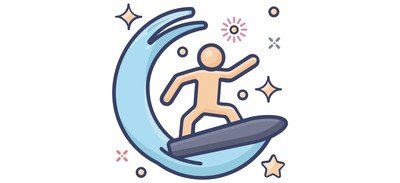 Image for Surfing Water Surfing Water Sports Cricut SVG Design