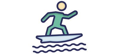 Image for Surfing Surfboard Beach Sports Cricut SVG Design