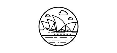 Image for Sydney Famous Building Landmark Cricut SVG Design