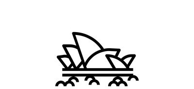 Image for Australia Landmark Opera Cricut SVG Design