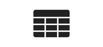 Image for Table Cells Spreadsheet Cricut SVG Design