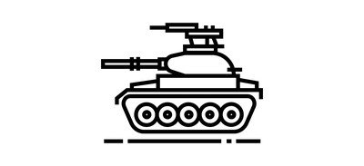 Image for Tank Military Ary Cricut SVG Design