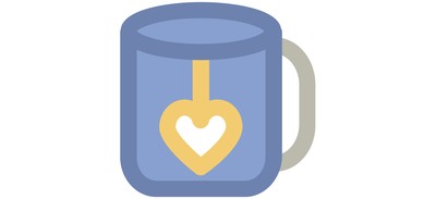 Image for Tea Mug Heart Cricut SVG Design