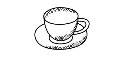 Image for Tea Cup Coffee Cricut SVG Design