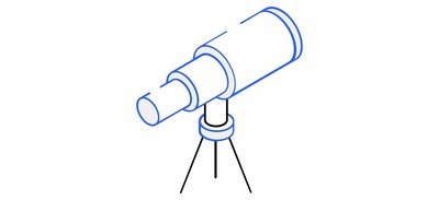 Image for Astronomical Tool Telescope Stargazing Cricut SVG Design