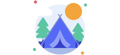 Image for Tent Camp Camping Cricut SVG Design