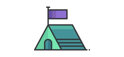 Image for Tent Camp Cricut SVG Design