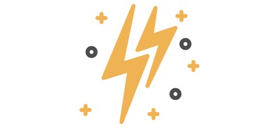 Image for Free Thunder Bolt Lightning Cricut SVG Design