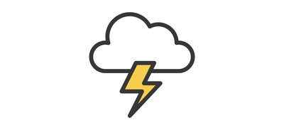 Image for Lightning Thunder Weather Cricut SVG Design