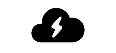 Image for Free Thunder Cloud Cricut SVG Design