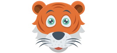 Image for Tiger Animal Face Cricut SVG Design