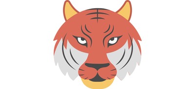 Image for Fierce Tiger Red Cricut SVG Design