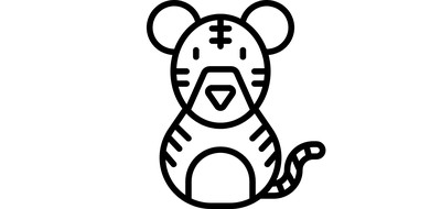 Image for Free Tiger Wild Animal Animal Cricut SVG Design