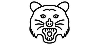 Image for Free Tiger Wildlife Zoo Cricut SVG Design