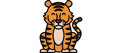 Image for Tiger National Annimal Of India Animal With Stripes Cricut SVG Design