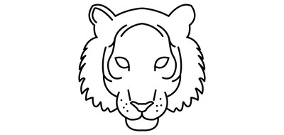 Image for Free Lion Tiger Animal Cricut SVG Design