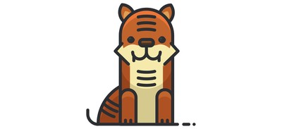 Image for Tiger Animal Cricut SVG Design