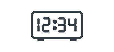 Image for Time Clock Digital Cricut SVG Design