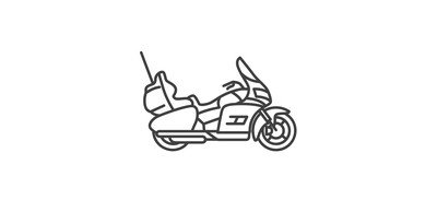 Image for Touring Bike Motorcycle Cricut SVG Design