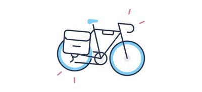 Image for Touring Bike Bike Touring Cricut SVG Design