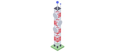 Image for Tower Signal Tower Communication Tower Cricut SVG Design