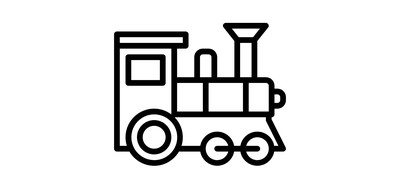 Image for Railroad Toy Train Cricut SVG Design